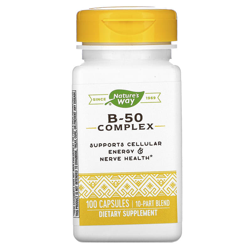 Nature's Way B-50 Complex 100 Capsules 33674405116