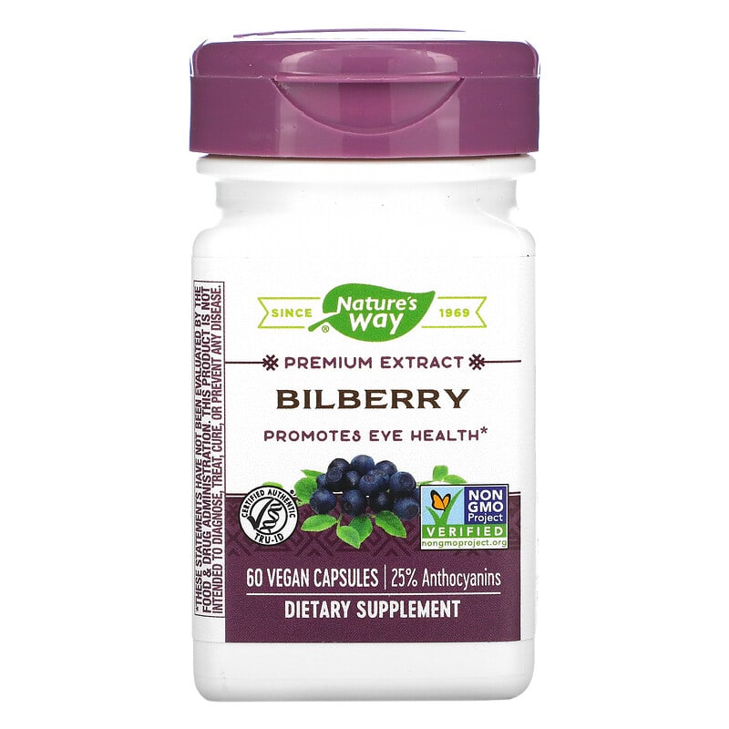 Nature's Way Bilberry 60 Vegan Capsules 33674605004
