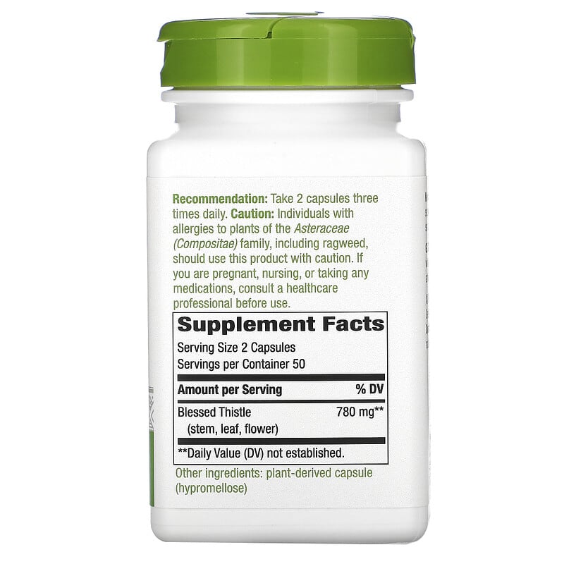 Nature's Way, Blessed Thistle, 390 mg, 100 Vegan Capsules 33674107003