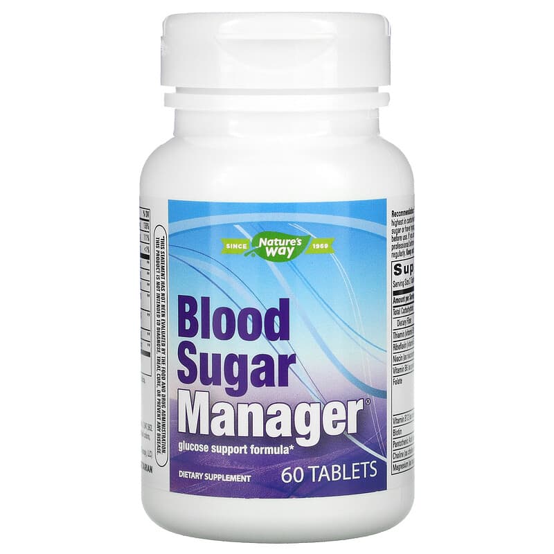 Nature's Way, Blood Sugar Manager, 60 Tablets 763948049066