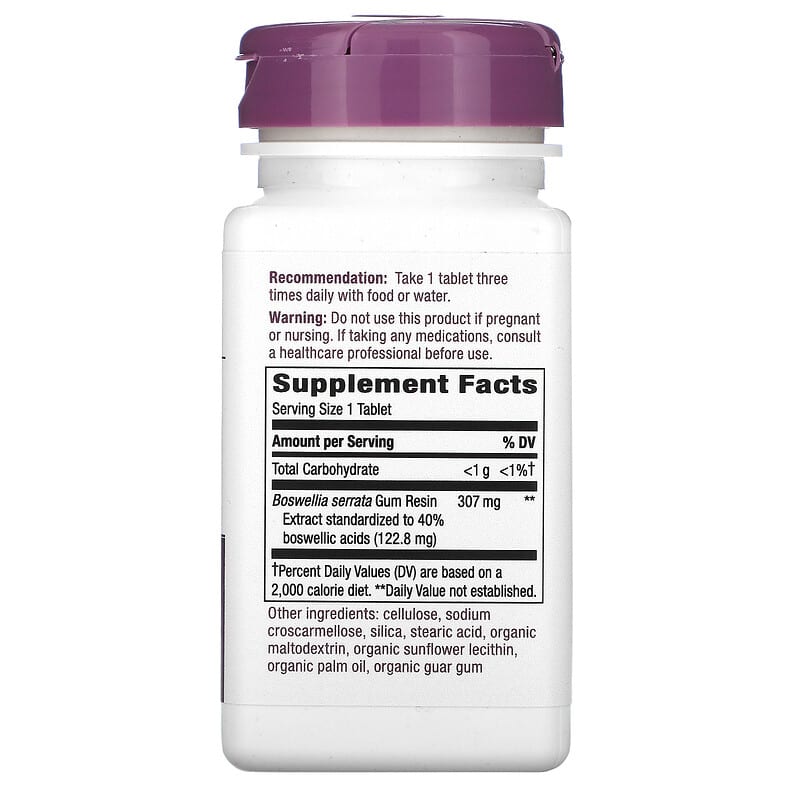 Nature's Way, Boswellia, 307 mg, 60 Tablets 33674644003