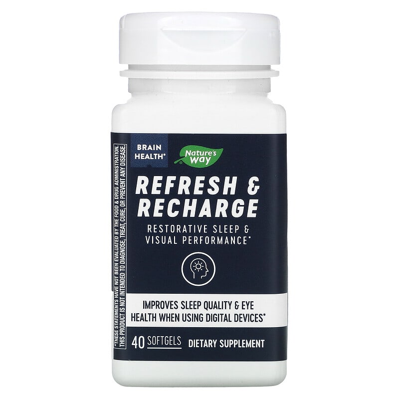Nature's Way Brain Health Refresh & Recharge 40 Softgels 33674136935