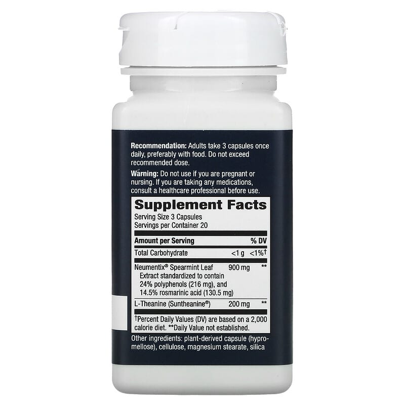 Nature's Way, Brain Health, Sustained Focus, 60 Capsules 33674136911