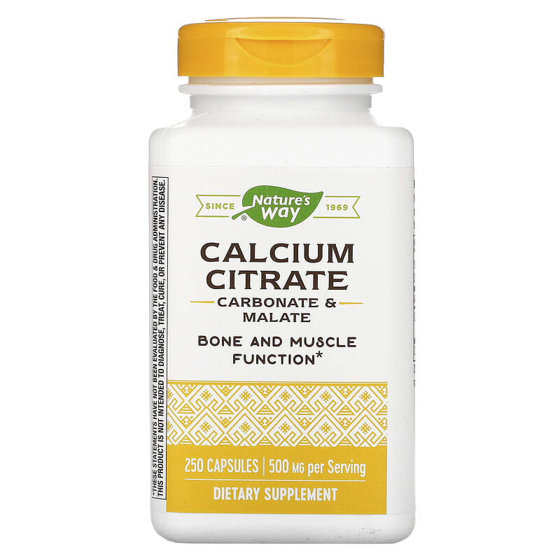Nature's Way Calcium Citrate 250 mg 250 Capsules 33674410110