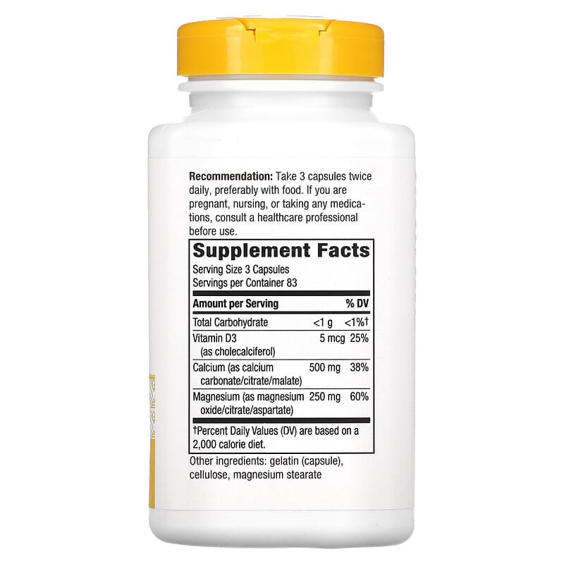 Nature's Way, Calcium Mag & D Complex, 250 Capsules 33674414217