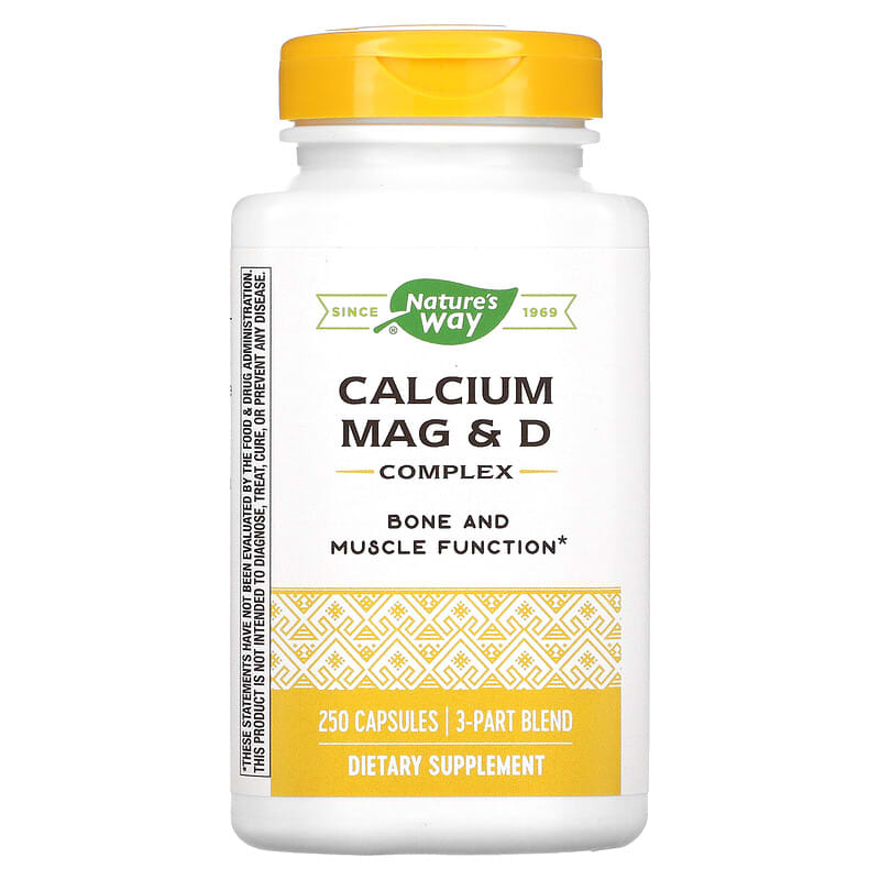 Nature's Way Calcium Mag & D Complex 250 Capsules 33674414217