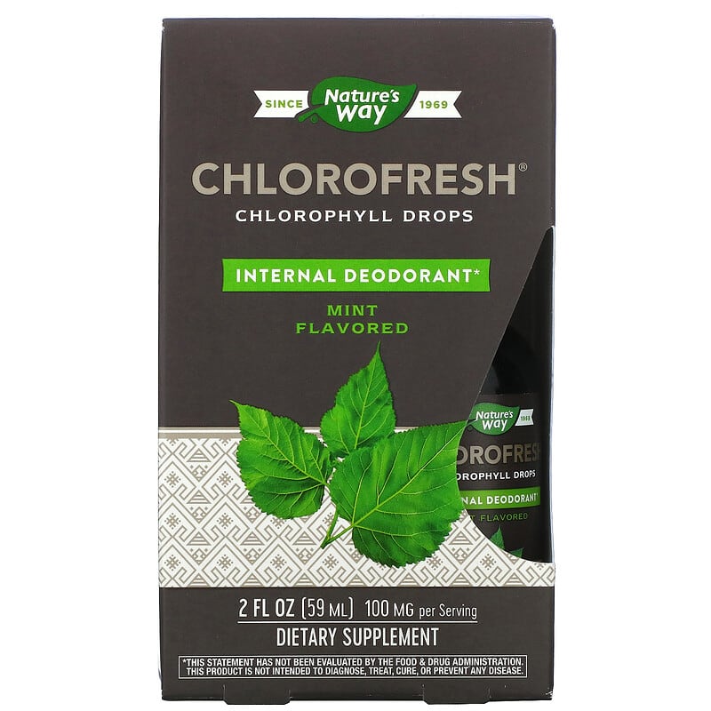Nature's Way Chlorofresh Chlorophyll Drops Mint 2 fl oz (59 ml) 33674100080