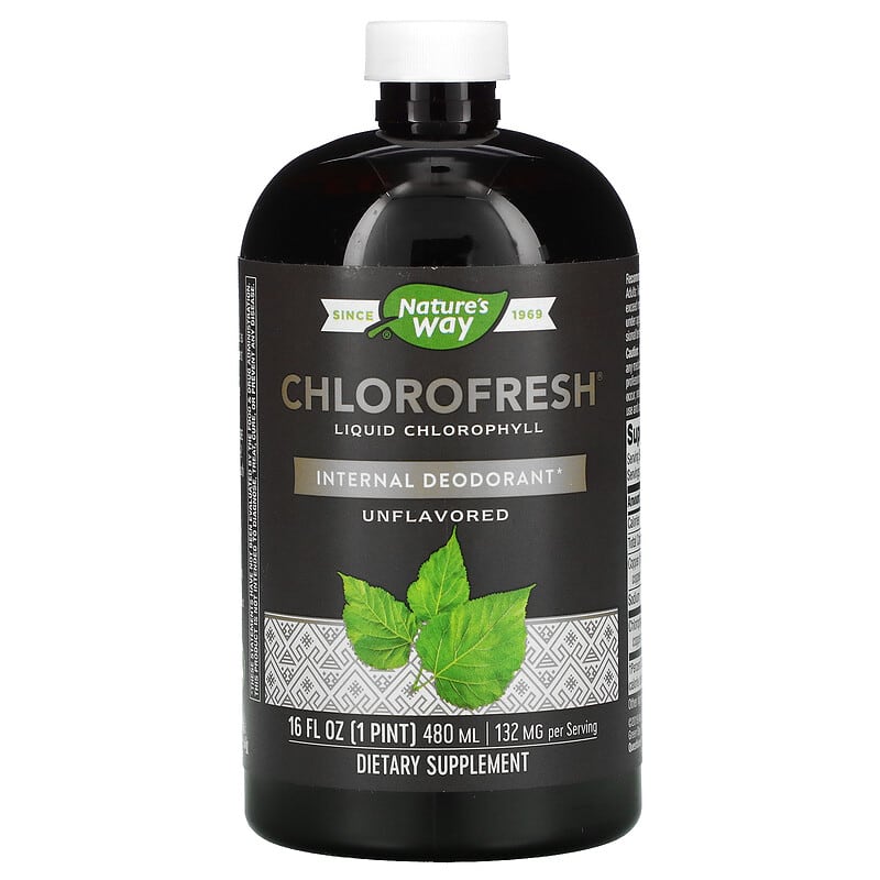 Nature's Way Chlorofresh Liquid Chlorophyll Unflavored 16 fl oz (480 ml) 358008035020