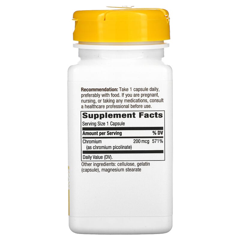 Nature's Way, Chromium Picolinate, 200 mcg, 100 Capsules 33674410318