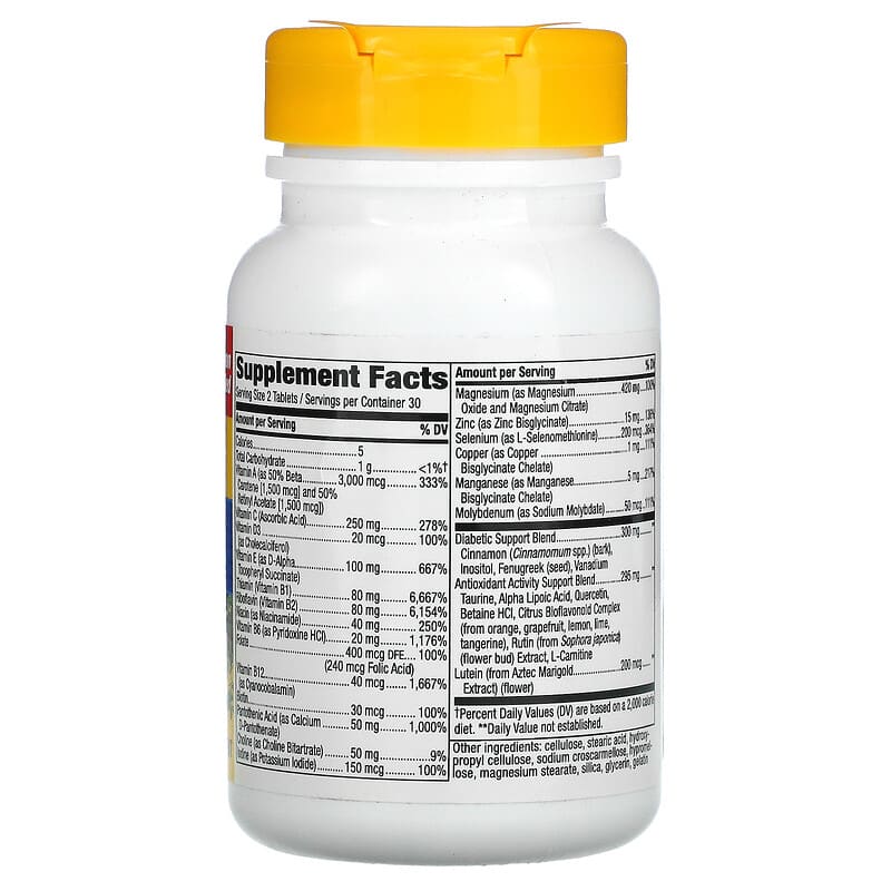 Nature's Way, Completia, Diabetic Multi-Vitamin, 60 Tablets 33674149232