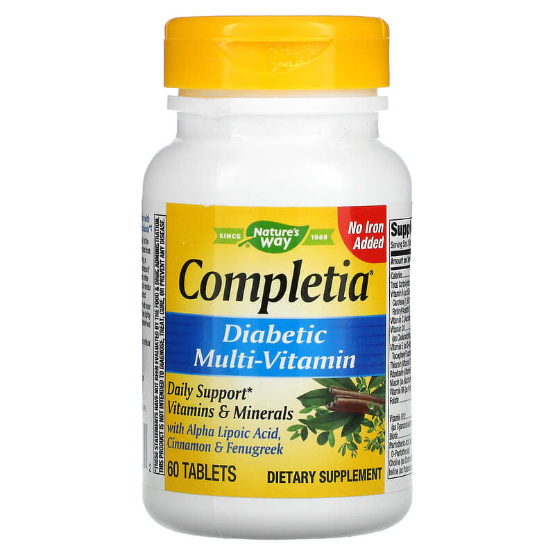 Nature's Way Completia Diabetic Multi-Vitamin 60 Tablets 33674149232