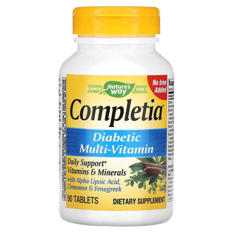Nature's Way Completia Diabetic Multi-Vitamin 90 Tablets 33674149249