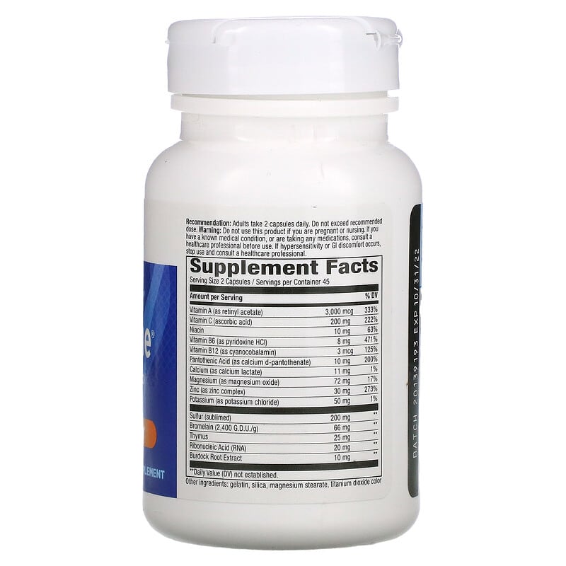 Nature's Way, Derma Klear Akne-Zyme, 90 Capsules 763948010592