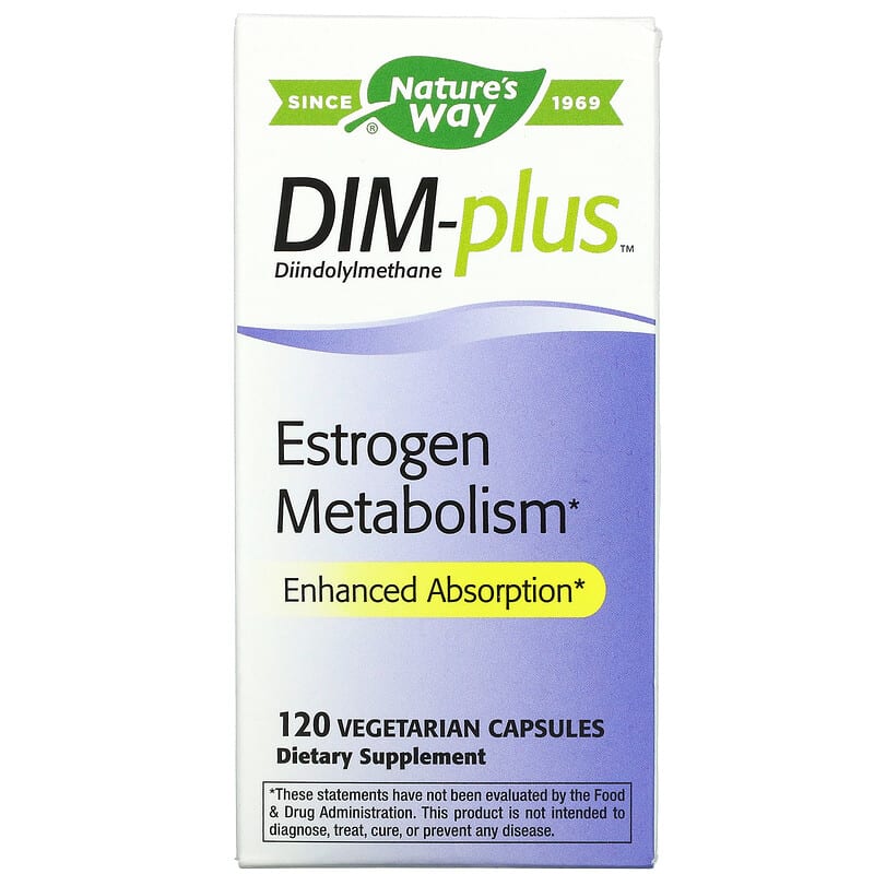 Nature's Way DIM-plus Estrogen Metabolism 120 Vegetarian Capsules 33674148501