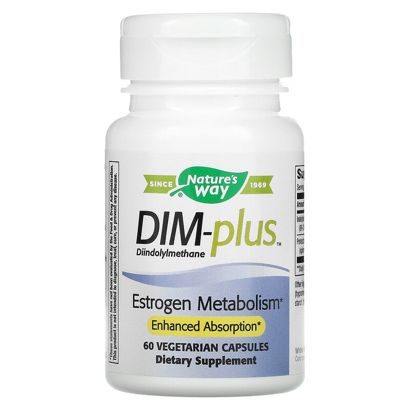Nature's Way, DIM-Plus, Estrogen Metabolism, 60 Vegetarian Capsules 33674148105