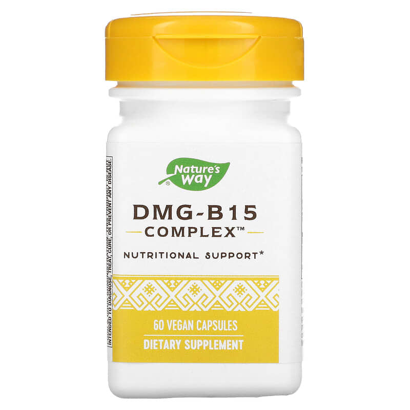 Nature's Way DMG-B15 Complex 60 Vegan Capsules 763948046065