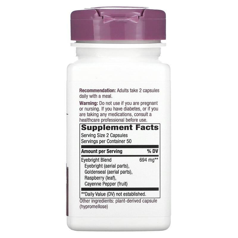Nature's Way, Eyebright Herbal Blend, 347 mg, 100 Vegan Capsules 33674003800