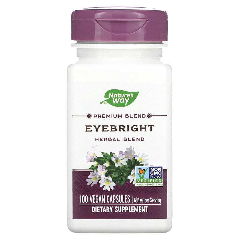 Nature's Way Eyebright Herbal Blend 347 mg 100 Vegan Capsules 33674003800