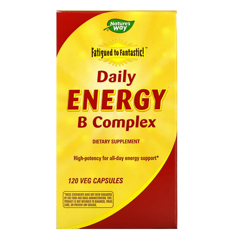Nature's Way Fatigued to Fantastic! Daily Energy B Complex 120 Veg Capsules 763948032426