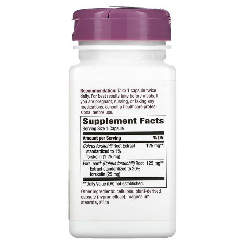 Nature's Way, Forskohlii, 125 mg, 60 Vegan Capsules 33674100066