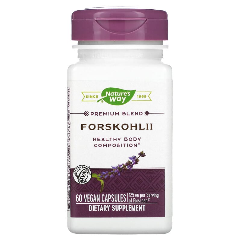 Nature's Way Forskohlii 125 mg 60 Vegan Capsules 33674100066