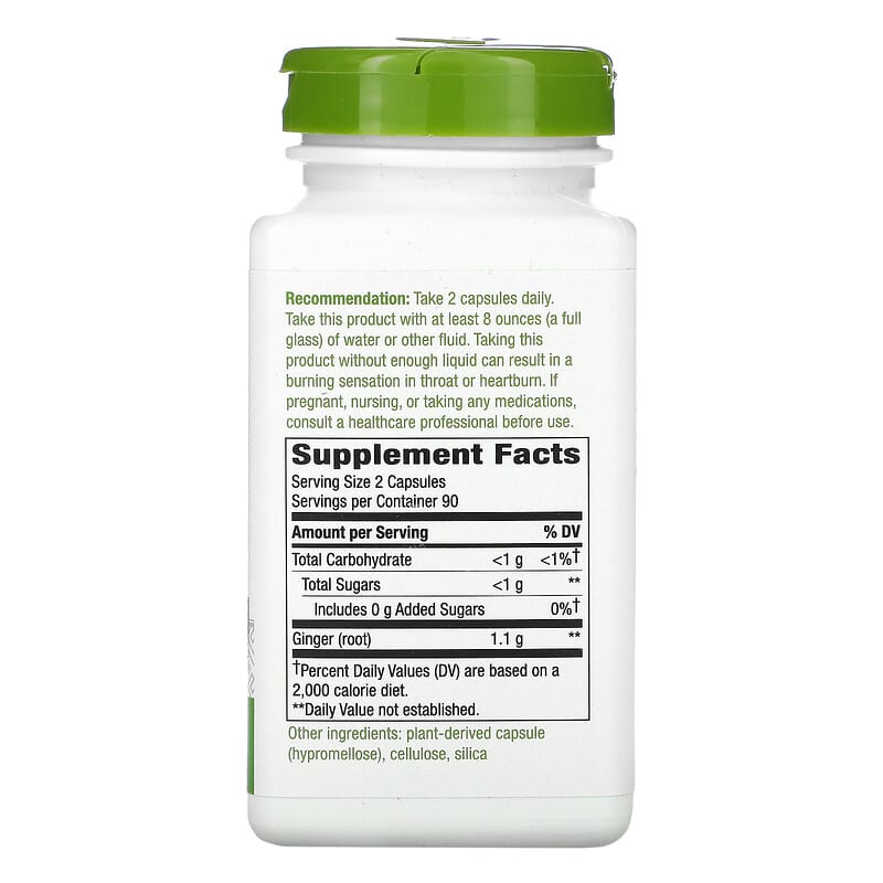 Nature's Way, Ginger Root, 550 mg, 180 Vegan Capsules 33674131084