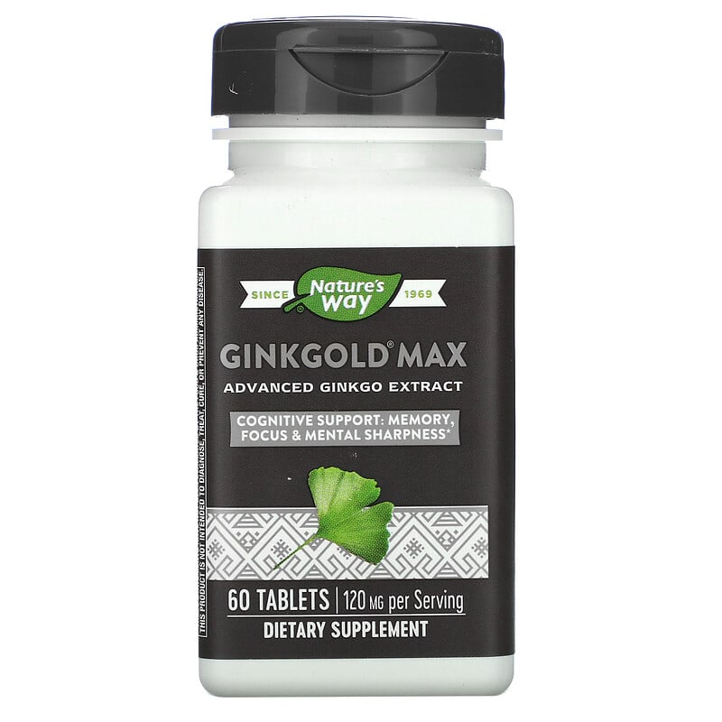 Nature's Way Ginkgold Max 120 mg 60 Tablets 33674152515