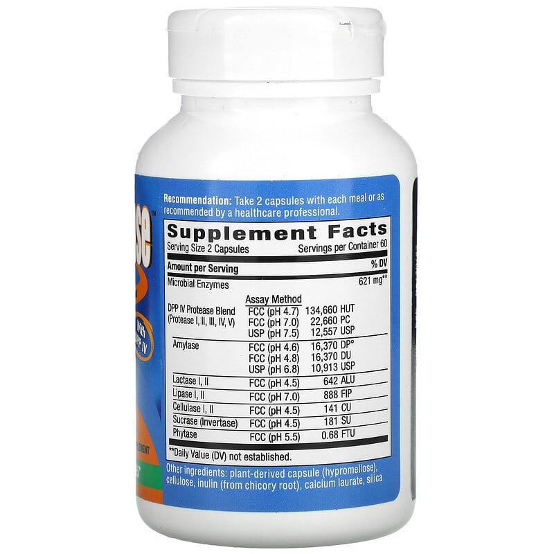 Nature's Way, Gluten Defense with DPP IV, 120 Vegan Capsules 763948039524