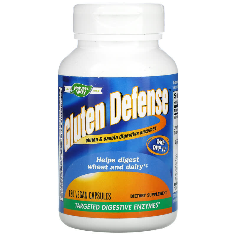 Nature's Way Gluten Defense with DPP IV 120 Vegan Capsules 763948039524