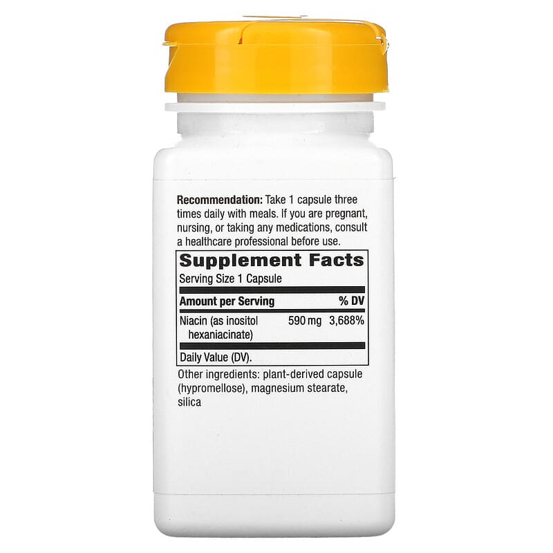 Nature's Way, Hexaniacin, 590 mg, 60 Vegan Capsules 763948054060