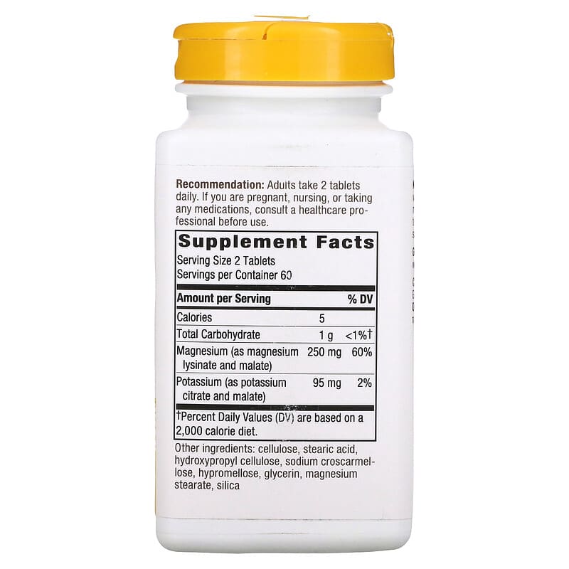Nature's Way, Krebs Magnesium Potassium Complex, 172 mg, 120 Vegan Tablets 763948077663