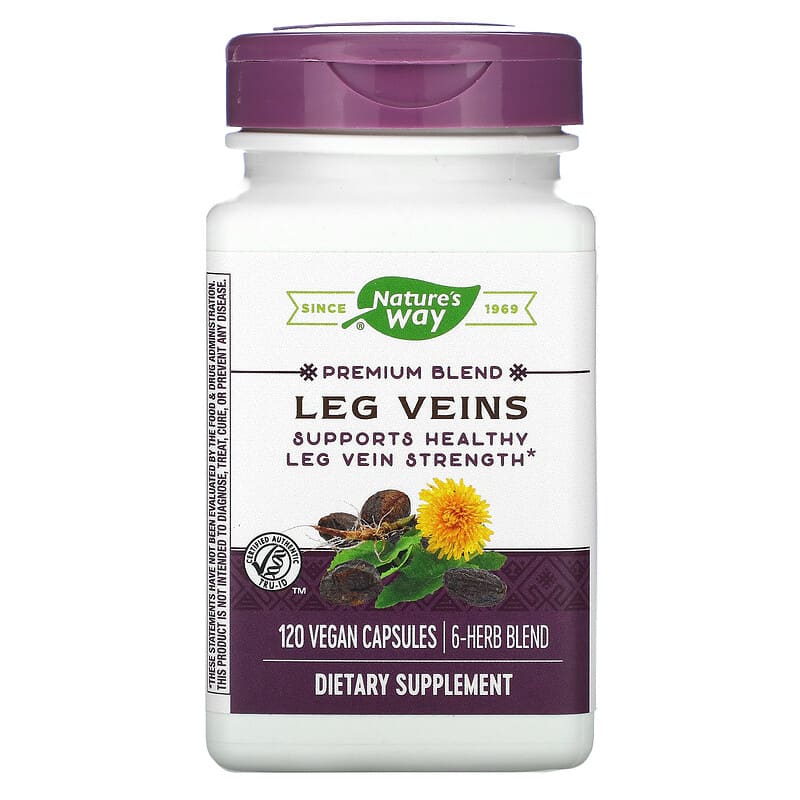 Nature's Way Leg Veins Premium Blend 120 Vegan Capsules 33674153352