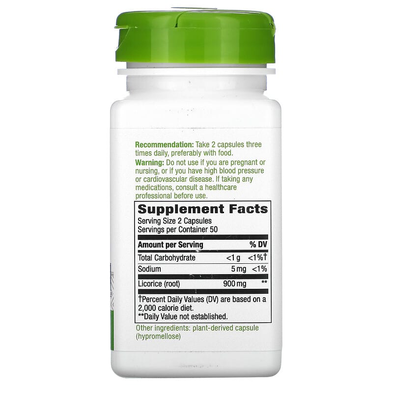 Nature's Way, Licorice Root, 450 mg, 100 Vegan Capsules 33674146002