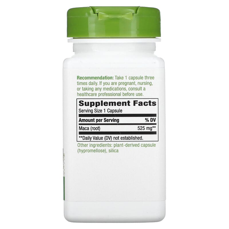 Nature's Way, Maca Root, 525 mg, 100 Vegan Capsules 33674153109