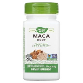 Nature's Way Maca Root 525 mg 100 Vegan Capsules 33674153109