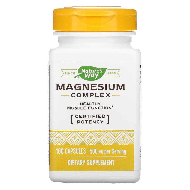 Nature's Way Magnesium Complex 250 mg 100 Capsules 33674410516
