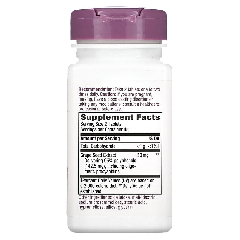 Nature's Way, Masquelier's Tru-OPCs, 75 mg, 90 Vegan Tablets 33674491317