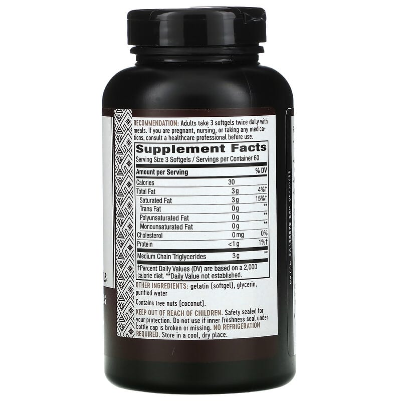 Nature's Way, MCT Oil, 180 Softgels 33674121146