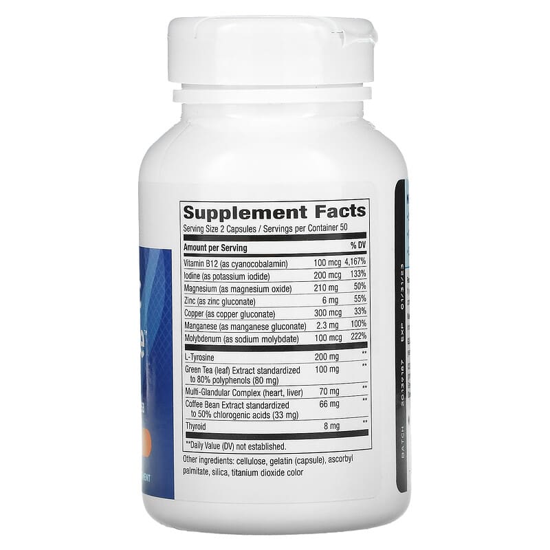 Nature's Way, Metabolic Advantage, Metabolism, 100 Capsules 763948043514