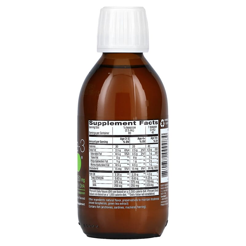 Nature's Way, Nutra Sea, Omega-3, Zesty Lemon, 6.8 fl oz (200 ml) 850652000084