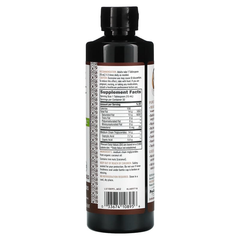 Nature's Way, Organic MCT Oil, 16 fl oz (480 ml) 33674108956