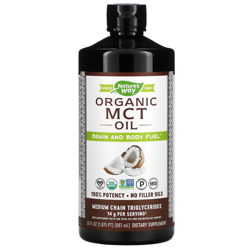 Nature's Way Organic MCT Oil 30 fl oz (887 ml) 33674117729