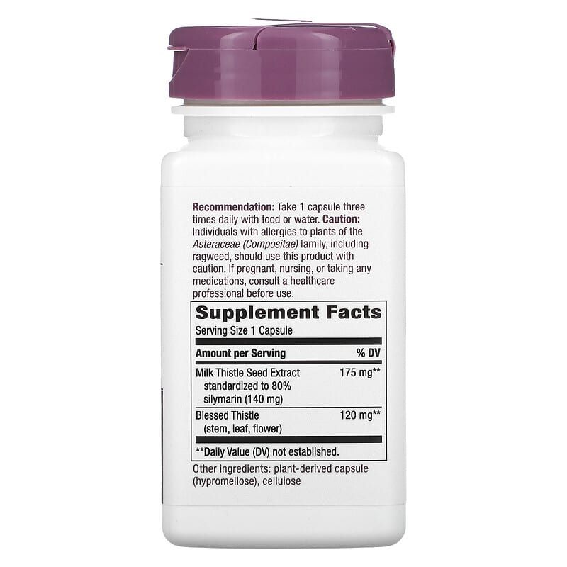 Nature's Way, Premium Blend Milk Thistle, 60 Vegan Capsules 33674624005