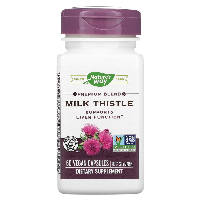 Nature's Way Premium Blend Milk Thistle 60 Vegan Capsules 33674624005