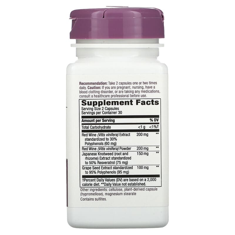 Nature's Way, Premium Blend, Resveratrol, 60 Vegan Capsules 33674156117