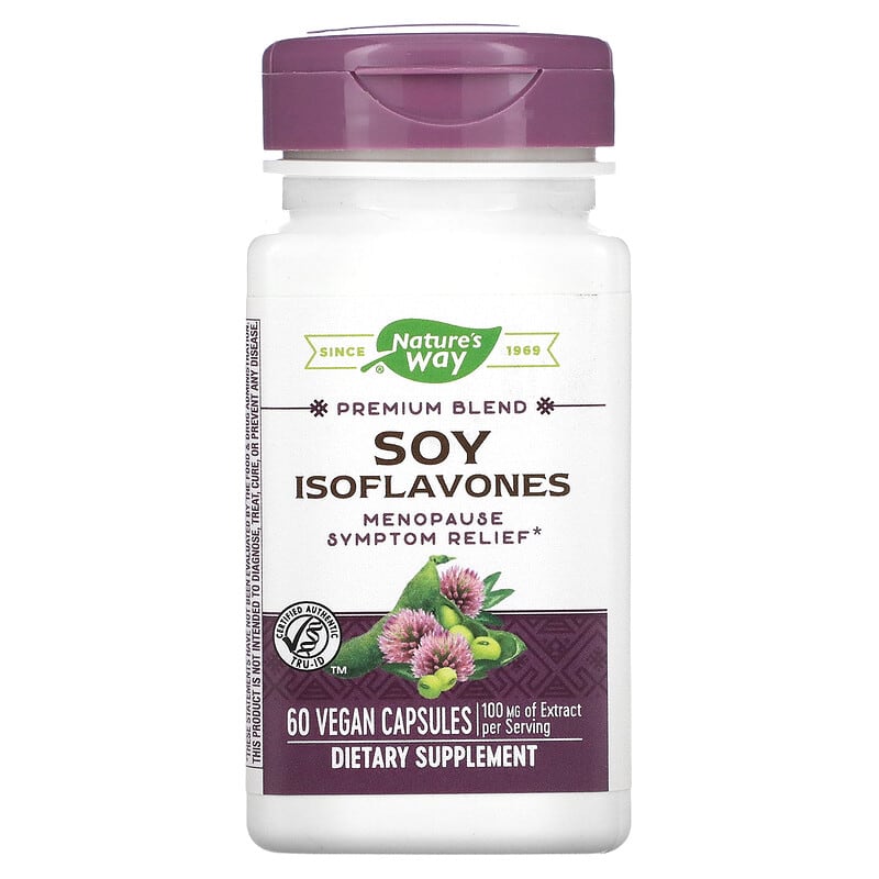 Nature's Way Premium Blend Soy Isoflavones 100 mg 60 Vegan Capsules 33674641002
