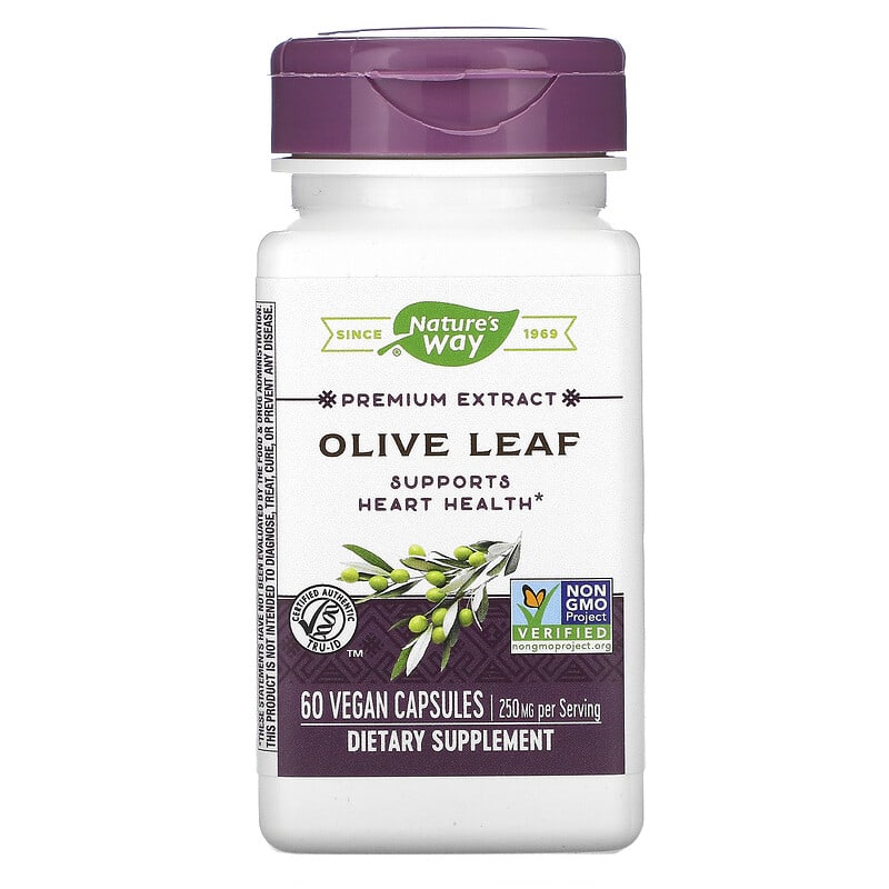 Nature's Way Premium Extract Olive Leaf 250 mg 60 Vegan Capsules 33674640005