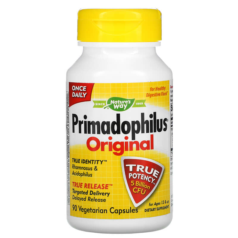 Nature's Way Primadophilus Original Ages 12 & Up 5 Billion CFU 90 Vegetarian Capsules 33674068007