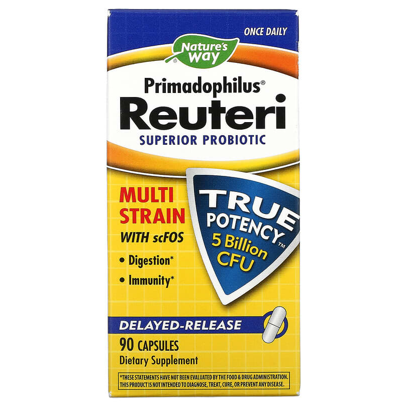 Nature's Way Primadophilus Reuteri Superior Probiotic 5 Billion CFU 90 Capsules 33674150245