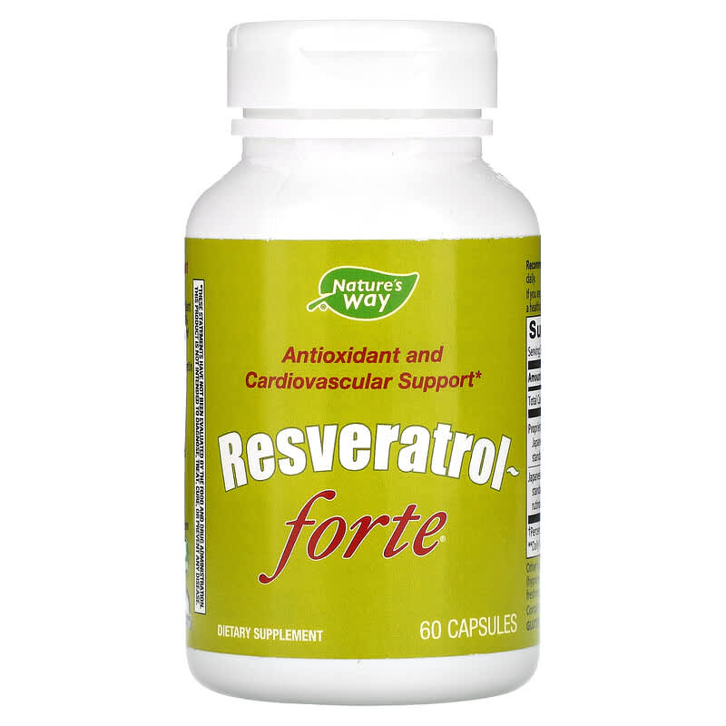 Nature's Way Resveratrol~Forte 60 Capsules 871791003279